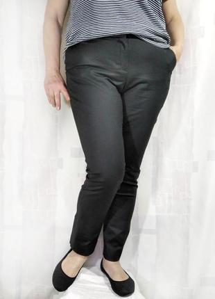 Узкие брюки из плотной стрейчевой ткани, 97% хлопка2 фото