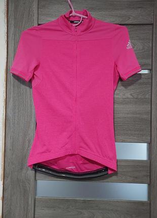 Женская розовая велосипедная джерси adidas supernova climachill