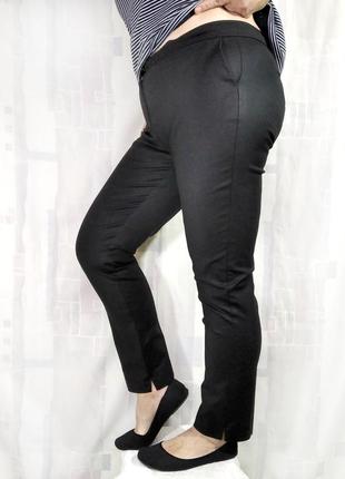 Узкие брюки из плотной стрейчевой ткани, 97% хлопка3 фото