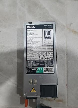 Блок питания dell 2000w platinum, dps-2000eb a(04f), d2000e-s0