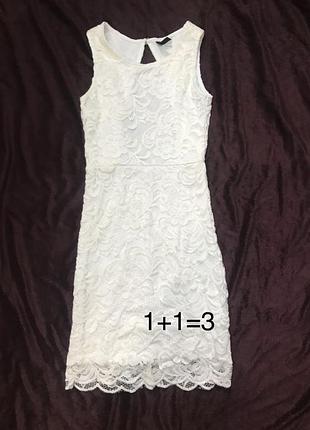 H&m💙жіночий одяг/гіпюрова вечірня сукня з відкритою спиною.💛xs