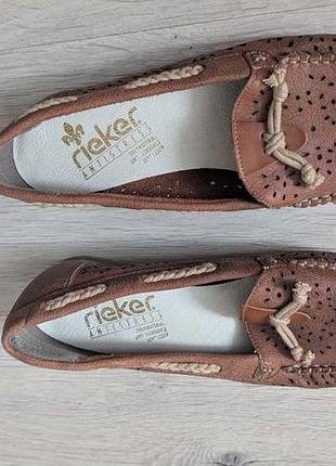 Шкіряні туфлі rieker antistress 40