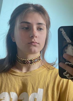 Стрічковий ґердан з бісеру 2