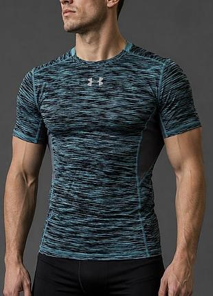 Under armour мужская компрессионная спортивная футболка