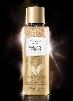 Парфумований спрей для тіла victoria’s secret radiant wings з шимером, fashion show 2025