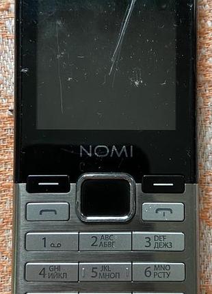 Кнопочный телефон nomi i241+ (рабочий, 2 sim, с аккумулятором)