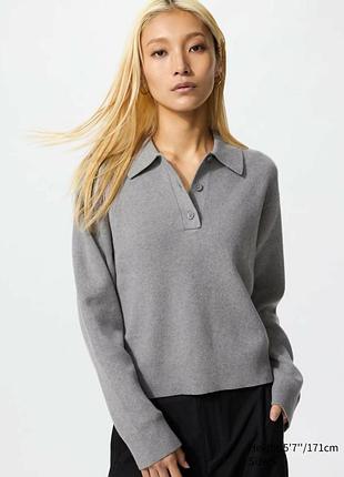 Джемпер поло uniqlo бавовна