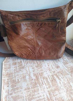 Сумка кожаная, женская."genuine leather".