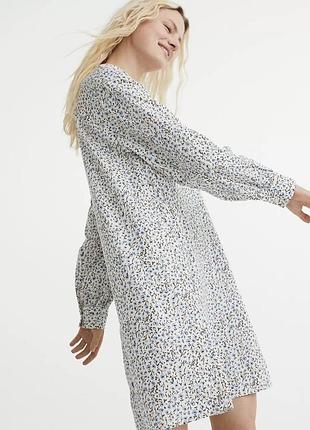 Нова віскозна сукня сорочка вільного крою h&m новое вискозное платье свободного кроя