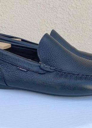 Tommy hilfiger топові шкіряні мокасини чорного кольору оригінал 42 43 розмір