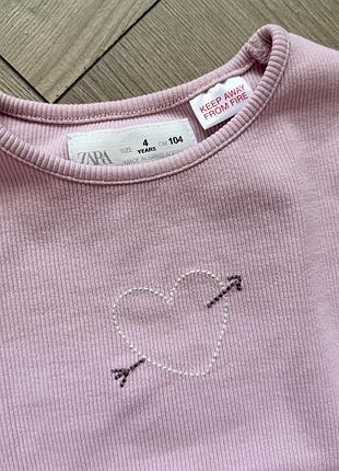 Кофта футболка в рубчик zara 4
