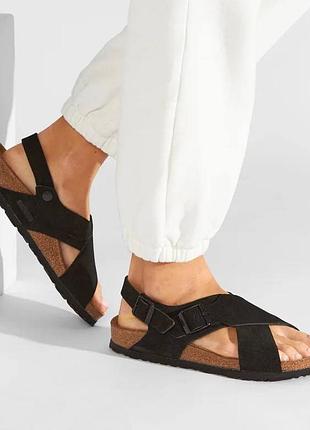 39р-25см босоножки birkenstock tulum sandals замша оригинал