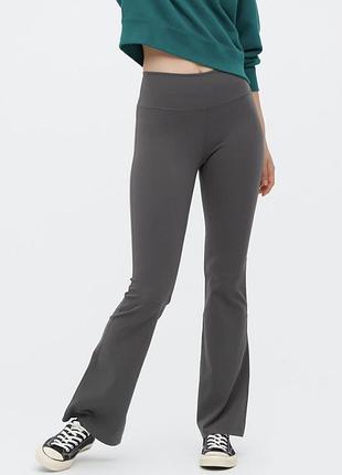 Uniqlo женские спортивные лосины штаны клеш