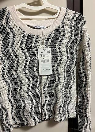 Вʼязаний світшот zara