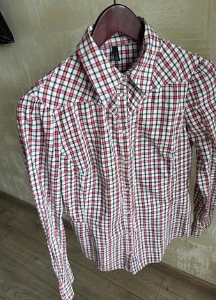 Сорчка в клітинку , червона , біла , рубашка united , zara mango massimo dutti