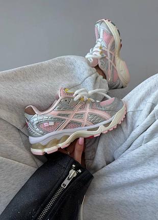 Женские кроссовки асимкс светлые легкие удобные asics gel nimbus