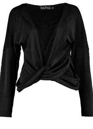 Boohoo. англия. в наличии. длинный топ с драпировкой.