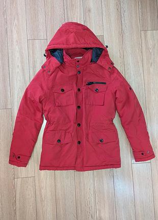 Винтажная мужская красная куртка stone island