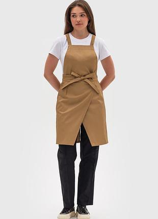 Фартук кондитера, официанта, повара cappuccino classic бежевый | фартуки