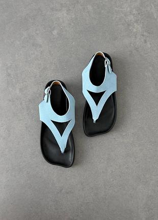 Натуральные замшевые сандалии barefoot