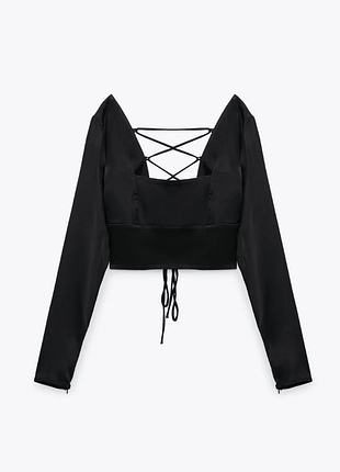 1+1=3! шикарний топ з зав'язками zara