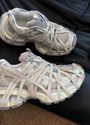 Кросівки balenciaga 3 xl extreme lace beige grey