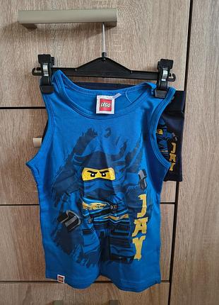Детские трусы майка набор lego ninjago ниндзяго р.98/104, 3/4