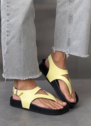 Трендовые кожаные сандалии barefoot