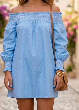 Zara платье шикарное летнее хлопковое торговой марки zara woman