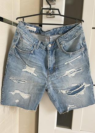 Чоловічі джинсові шорти zara розмір 31