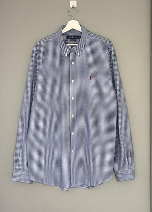 Чоловіча сорочка ralph lauren xxl 2xl з довгим рукавом у клітинку