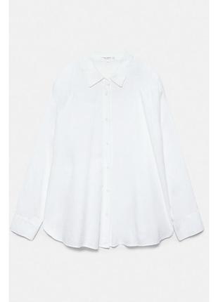 Лляна сорочка оверсайз pull&bear