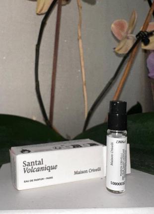 ❤️maison crivelli santal volcanique, пробник, оригинал