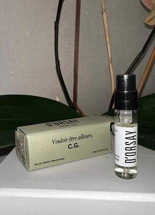 🌿 d'orsay - vouloir être ailleurs c.g., пробник, оригінал