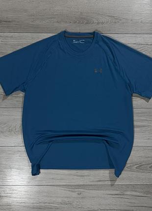 Новая бирюзовая мужская спортивная футболка андер армор under armour tech 2.0, xxl, оригинал