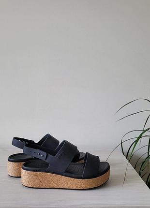 Сандалии босоножки оригинал crocs brooklyn cork w7 гг.37