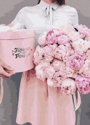 Картина за номерами півонії в подарунок