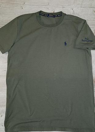 Футболка мужская классическая ralph lauren polo haki