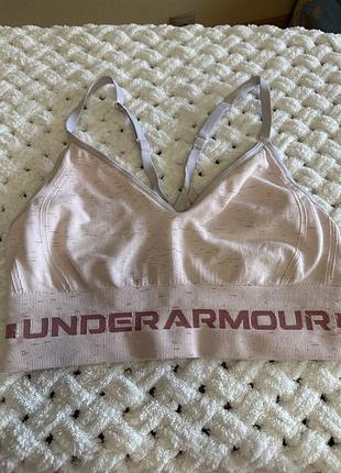 Топ спортивний бра under armour seamless longline bra