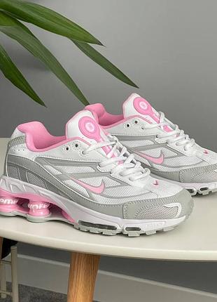 Nike shox ride 2 supreme white pink
