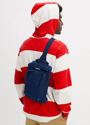 Сумка в джинсовому кольорі levis, оригінал