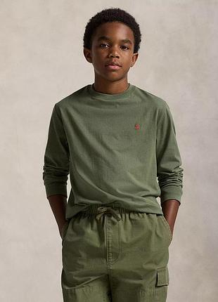 Детский лонгслив polo ralph lauren с логотипом