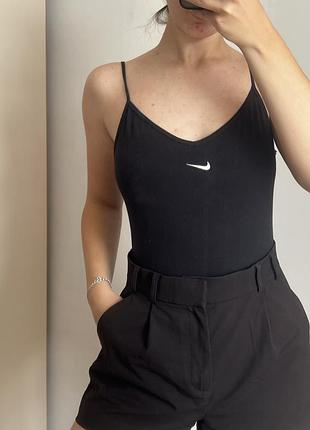 Жіноче чорне боді-майка nike s | ідеальний стан