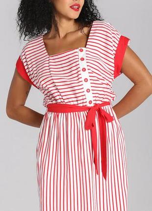Жіноча натуральна сукня hell bunny ahoy dress у морському стилі.