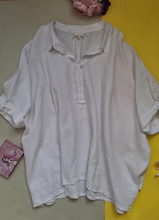 Блуза, сорочка оверсайз льон 100%,р.l,xl