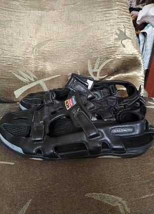 Сандалии фирменные кожаные salomon 45,46,47