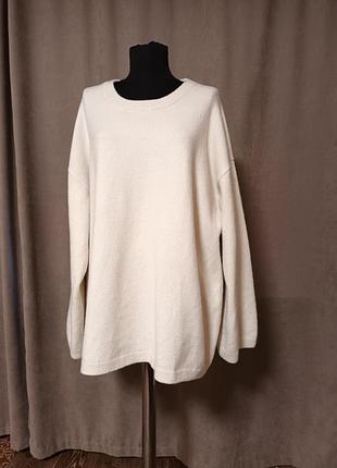 Свитер женский оверсайз молочного цвета h&m