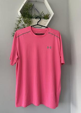 Нєонова рожева футболка under armour