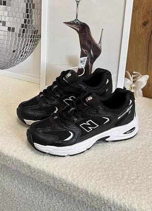 Стильные женские кроссовки 
new balance 530 black white