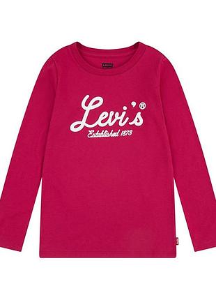 Детский лонгслив levi's с принтом